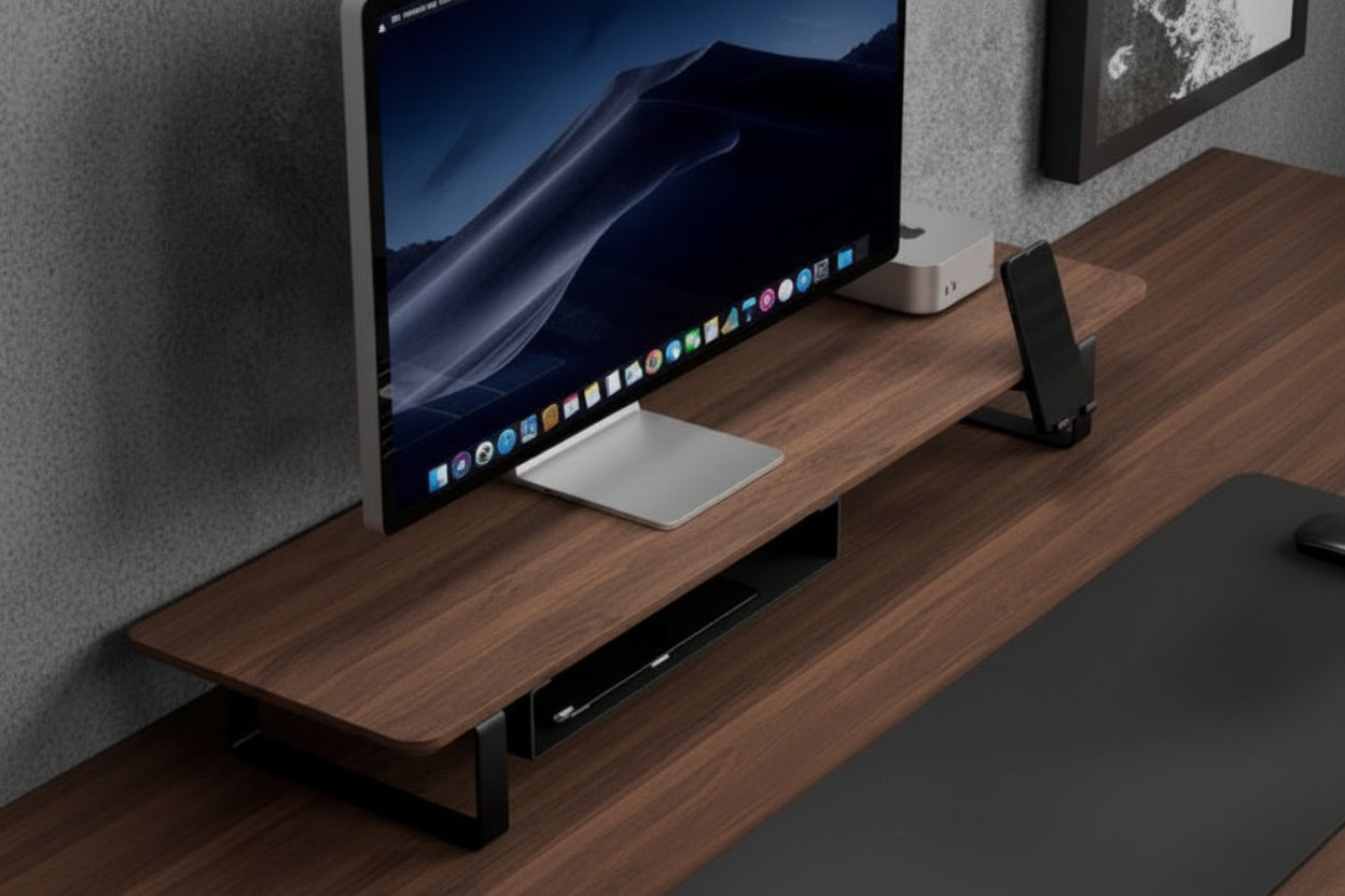Focus Nest Walnut Monitor Riser