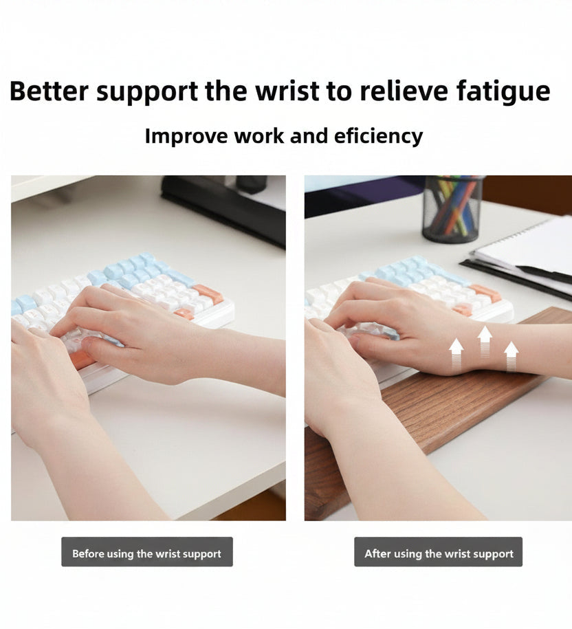 Focus Nest Walnut & Beech Wrist Rest